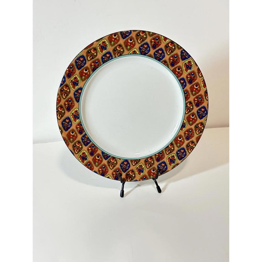 Mikasa "Waverly Inn" M5137 Orange Multicolor Salad Plates 8 1/4"